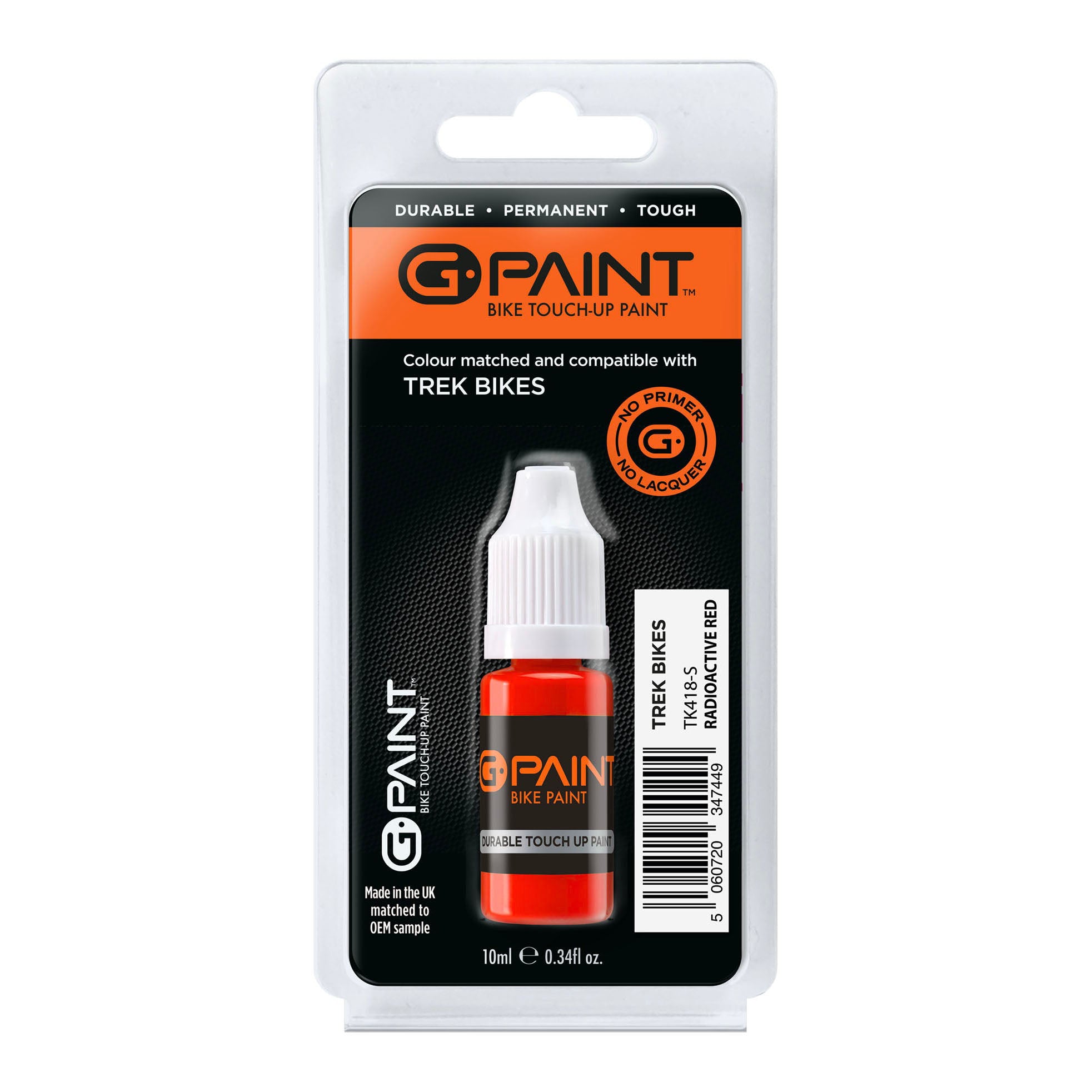 GPaint Trek Bike Touch Up Paint Radioactive Red Gloss